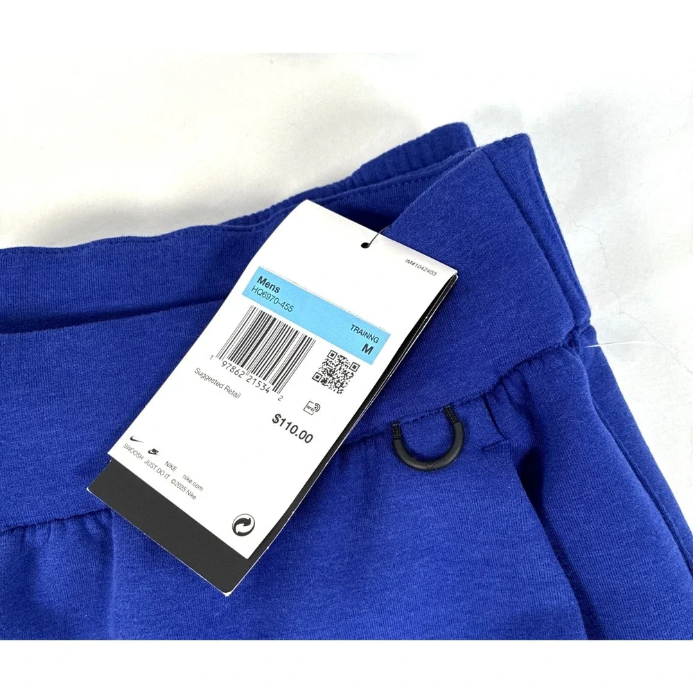 New Nike 24.7 Impossibly Soft Fleece Mens Pants Medium HQ6970 455 Blue NWT $110